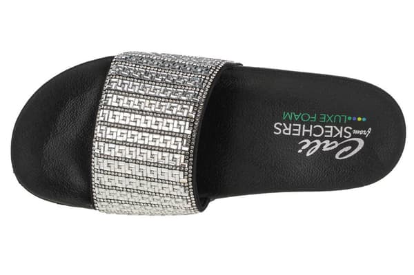 Skechers Pop Ups-New Spark 119320-BLK, Kvinna, Tofflor, silver