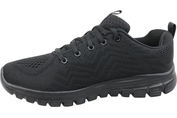 Skechers Graceful Get Connected 12615-BBK, Kvinna, Sneakers, svart