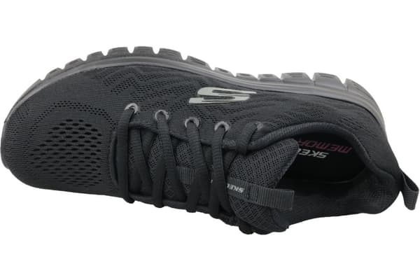 Skechers Graceful Get Connected 12615-BBK, Kvinde, Sneakers, sort