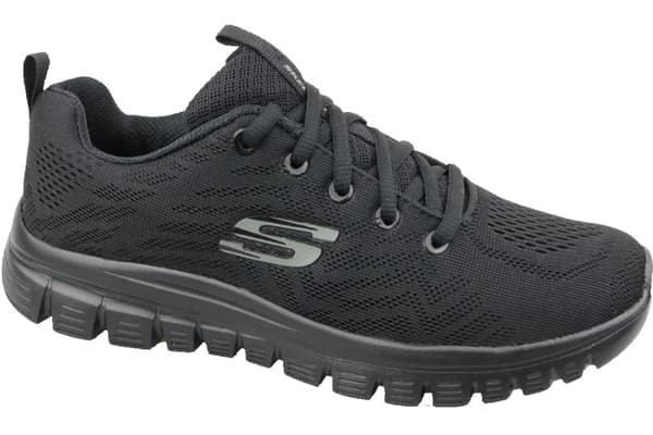 Skechers Graceful Get Connected 12615-BBK, Kvinde, Sneakers, sort