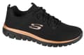Miniatyrbillede 1 af 4: Skechers Graceful-Get Connected 12615-BKRG, Kvinde, Sneakers, sort