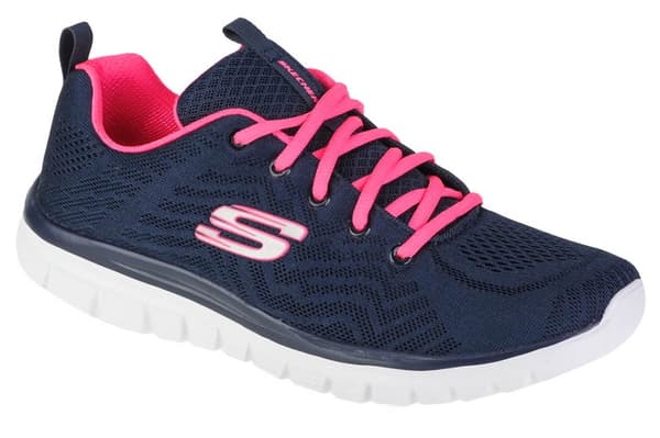 Skechers Graceful-Get Connected 12615-NVHP, Kvinna, Sneakers, marinblå 39
