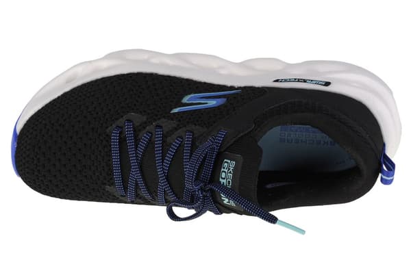 Skechers Go Run Swirl Tech-Dash Charge 128793-BLK, Kvinna, Löparskor, svart