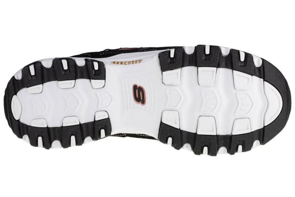 Skechers D'Lites Devoted Fan 13154-BKRG, Kvinna, Sneakers, svart