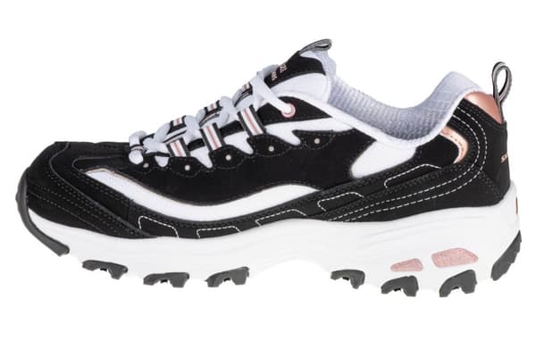 Skechers D'Lites Devoted Fan 13154-BKRG, Kvinna, Sneakers, svart