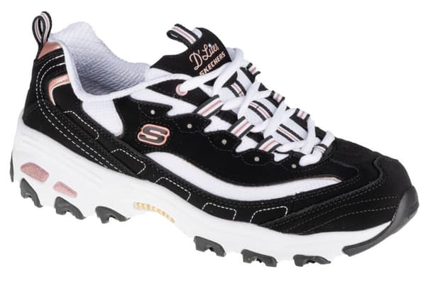 Skechers D'Lites Devoted Fan 13154-BKRG, Kvinde, Sneakers, sort 39.5