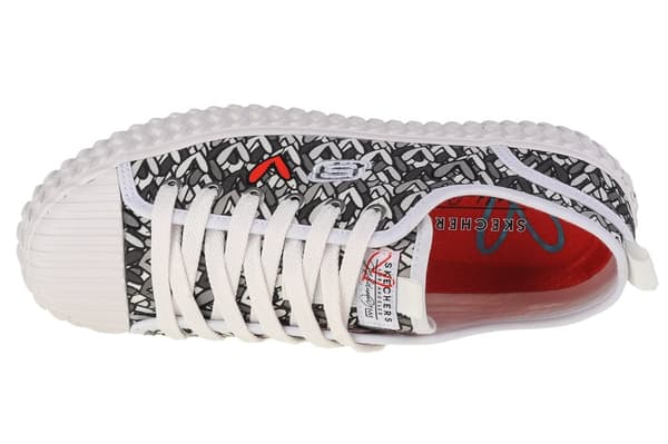 Skechers Street Trax-One That Stands Out 155501-WBK, Kvinde, Plimsolls, hvid
