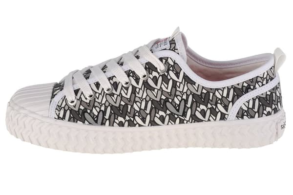 Skechers Street Trax-One That Stands Out 155501-WBK, Kvinde, Plimsolls, hvid