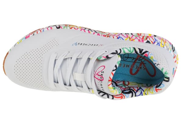 Skechers Uno-Loving Love 155506-WHT, Kvinde, Sneakers, hvid