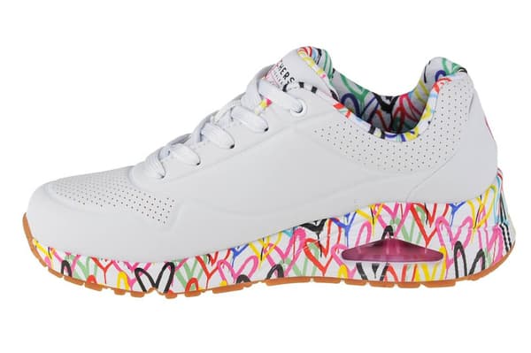 Skechers Uno-Loving Love 155506-WHT, Kvinde, Sneakers, hvid