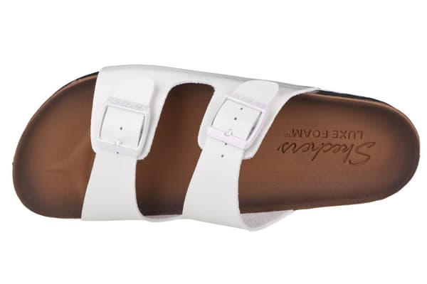 Skechers Granola-Gloss Floss 163030-WHT, Kvinde, Slides, hvid