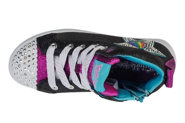Skechers Twi-Lites Patch Cuties 20234L-BKMT, för tjej, Sneakers, grå