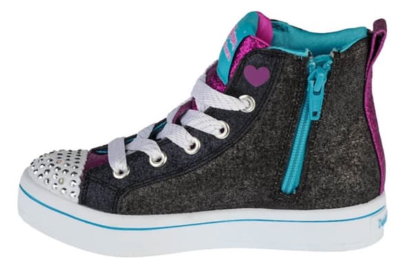 Skechers Twi-Lites Patch Cuties 20234L-BKMT, för tjej, Sneakers, grå
