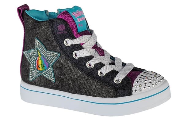 Skechers Twi-Lites Patch Cuties 20234L-BKMT, för tjej, Sneakers, grå 27.5