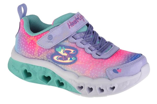 Skechers Flutter Heart Lights 302315L-LVMT, för tjej, Sneakers, flerfärgad
