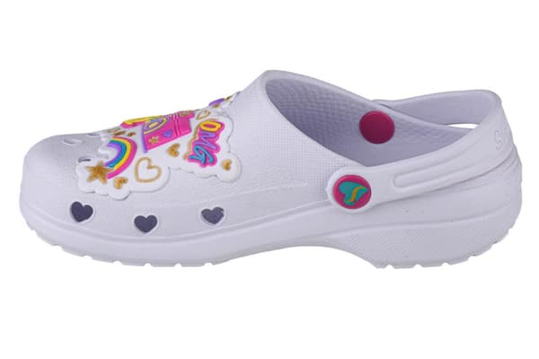 Skechers Heart Charmer Photobomb 308003L-WMLT, til pige, Slides, hvid