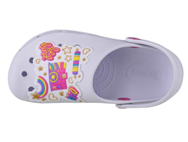 Skechers Heart Charmer Photobomb 308003L-WMLT, til pige, Slides, hvid