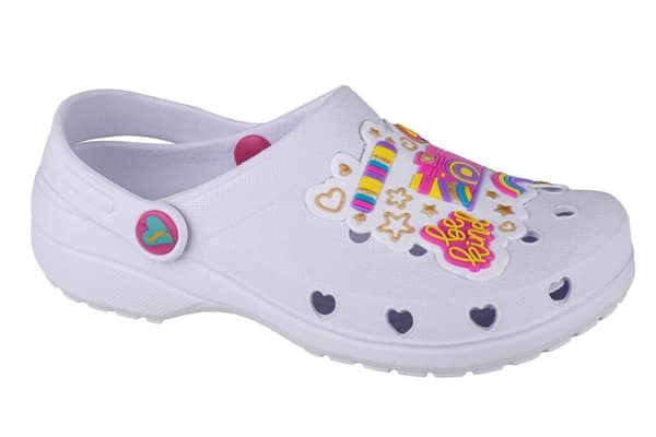 Skechers Heart Charmer Photobomb 308003L-WMLT, til pige, Slides, hvid 33
