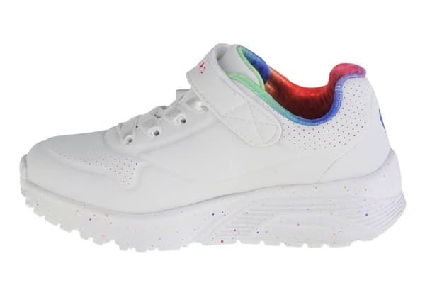 Skechers Uno Lite Rainbow Specks 310457L-WMLT, för tjej, Sneakers, vit