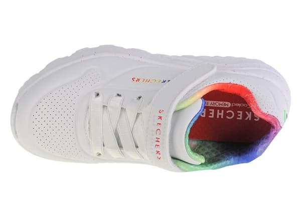 Skechers Uno Lite Rainbow Specks 310457L-WMLT, för tjej, Sneakers, vit
