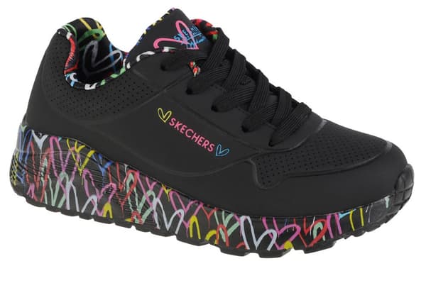 Skechers Uno Lite 314976L-BKMT, til Pige, Sneakers, sort Black 34
