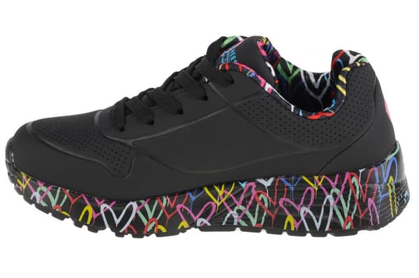 Skechers Uno Lite 314976L-BKMT, til Pige, Sneakers, sort