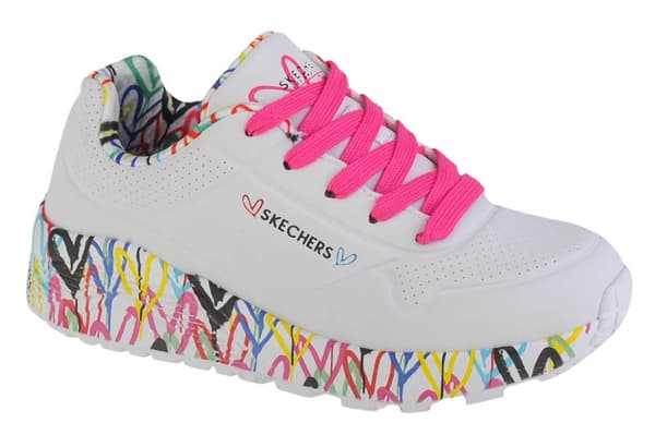 Skechers Uno Lite 314976L-WMLT, för Tjej, Sneakers, vit White 36
