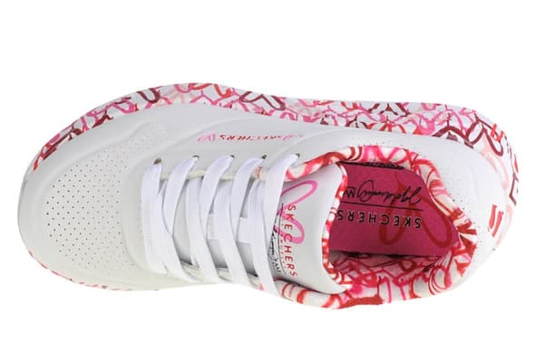 Skechers Uno Lite 314976L-WRPK, til pige, Sneakers, hvid