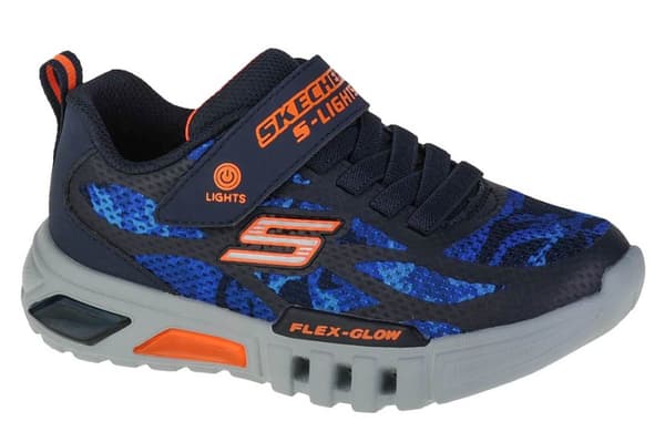Skechers Flex-Glow Rondler 400017L-NVOR, för Pojke, Sneakers, marinblå