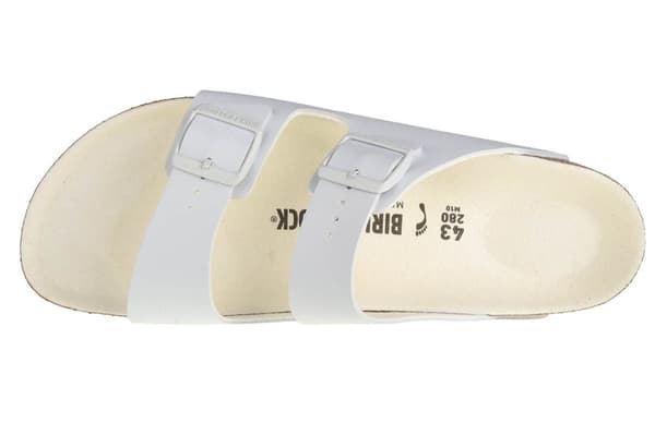 Birkenstock Arizona BF 1019046, Kvinna, Tofflor, vit