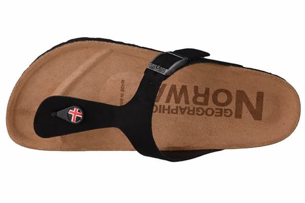 Geographical Norway Sandalias Esclavas Bios GNW20408-01, Kvinna, Flip flops, svart