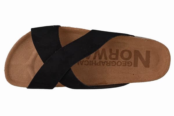Geographical Norway Sandalias Bios Tiras Cruzadas GNW20411-01, Kvinna, Tofflor, svart