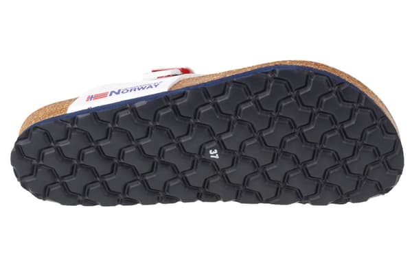 Geographical Norway Sandalias Infradito Donna GNW20415-34, Kvinde, Klipklapper, hvid