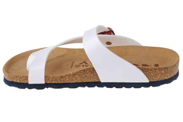 Geographical Norway Sandalias Infradito Donna GNW20415-34, Kvinde, Klipklapper, hvid