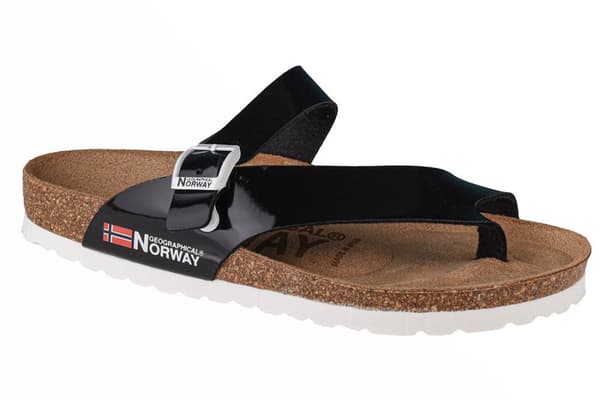 Geographical Norway Sandalias Infradito Donna GNW20415-35, Kvinna, Flip flops, svart 36