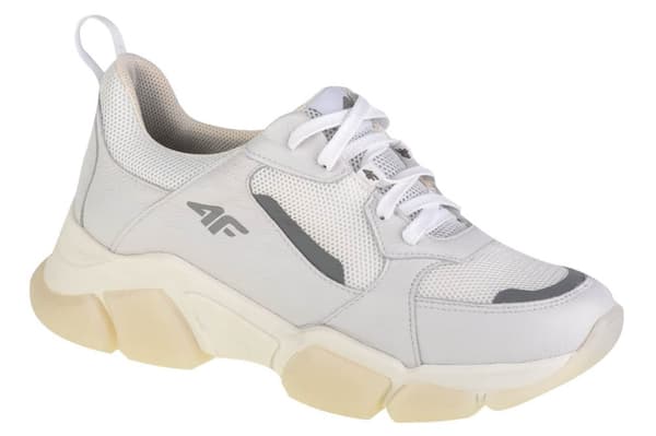 4F Wmn's Casual H4L-OBDL254-10S, Kvinna, Sneakers, vit
