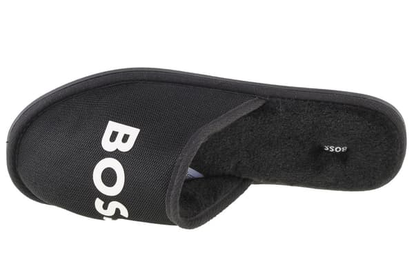 BOSS Logo Slippers J29312-09B, til dreng, Hjemmesko, sort