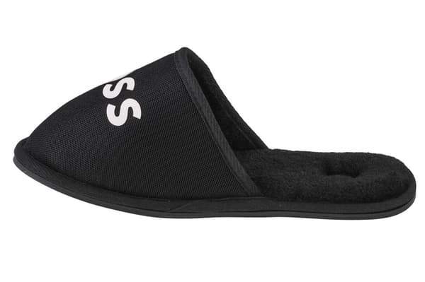 BOSS Logo Slippers J29312-09B, til dreng, Hjemmesko, sort