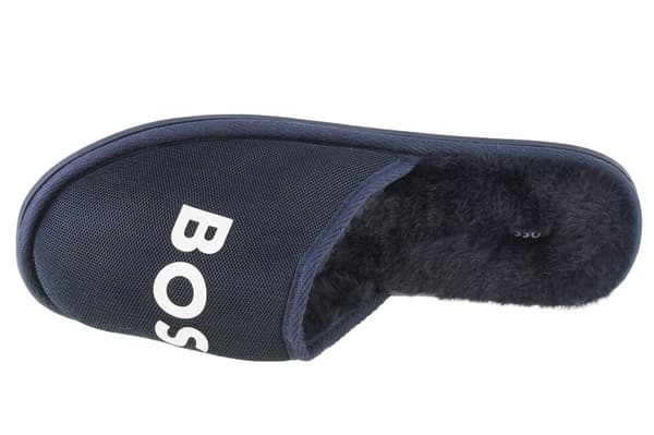 BOSS Logo Slippers J29312-849, för pojke, Tofflor, marinblå
