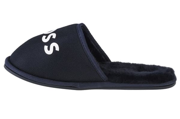 BOSS Logo Slippers J29312-849, för pojke, Tofflor, marinblå