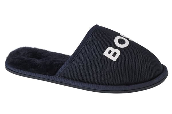 BOSS Logo Slippers J29312-849, för pojke, Tofflor, marinblå