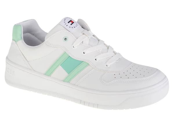 Tommy Hilfiger Low Cut Lace-Up Sneaker T3A4-32143-1351A166, för tjej, Sneakers, vit