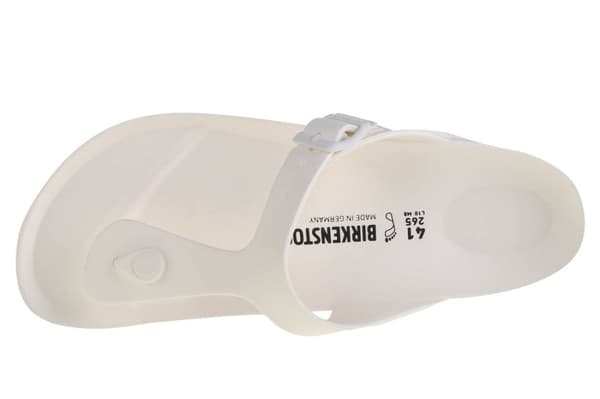 Birkenstock Gizeh 0128221, Kvinna, Flip flops, vit