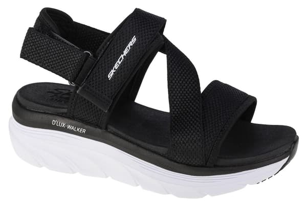 Skechers D'Lux Walker Kind Mind 119302-BKW, Kvinde, Sandaler, sort