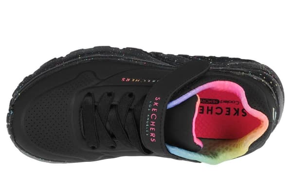 Skechers Uno Lite Rainbow Specks 310457L-BKMT, för Tjej, Sneakers, svart