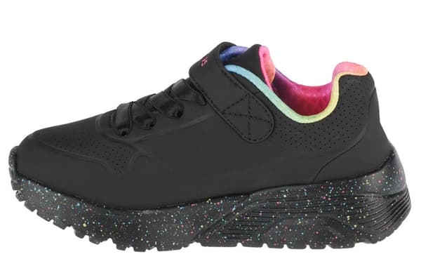 Skechers Uno Lite Rainbow Specks 310457L-BKMT, för Tjej, Sneakers, svart