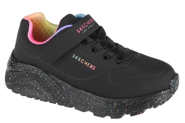 Skechers Uno Lite Rainbow Specks 310457L-BKMT, för Tjej, Sneakers, svart