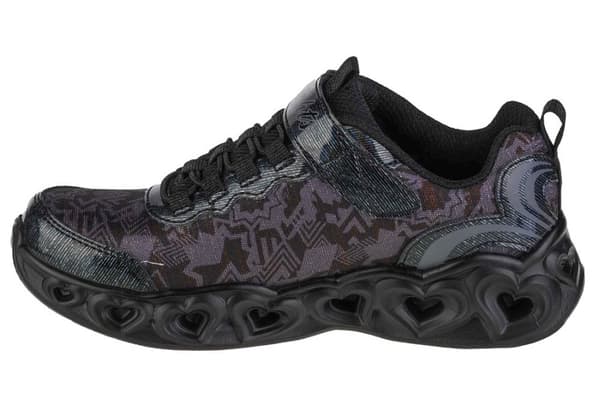 Skechers Heart Lights 20180L-BBK, för Tjej, Sneakers, svart