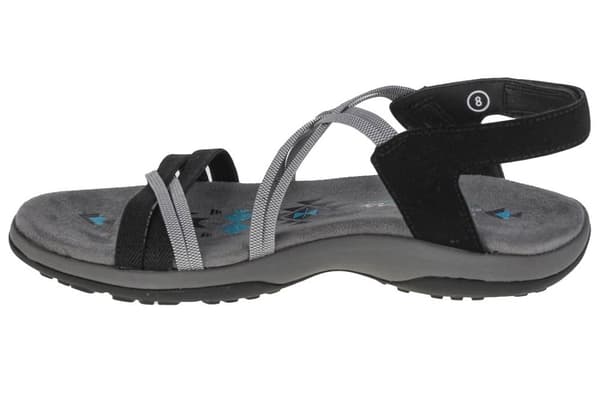 Skechers Reggae Slim–Takes Two 163112-BKCC, Kvinna, Sandaler, svart