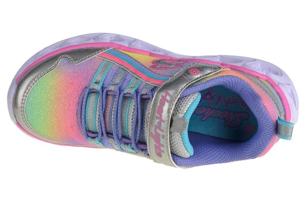 Skechers Heart Lights-Rainbow Lux 302308L-SMLT, för Tjej, Sneakers, grå